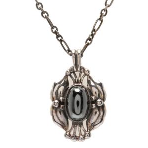 ジョージジェンセン ネックレス ペンダント V925 ヘリテージコレクション 2000 ヘマタイト レディース Georg Jensen 中古｜hugall