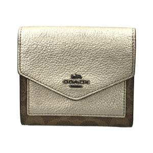 コーチ 三つ折り財布 40049 シグネチャー レディース COACH 中古｜hugall