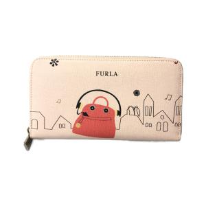 フルラ ラウンドファスナー長財布 レディース FURLA 中古｜hugall