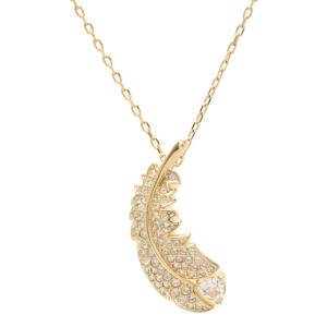 美品 スワロフスキー ネックレス 羽根モチーフ 5505740 レディース SWAROVSKI 中古｜hugall