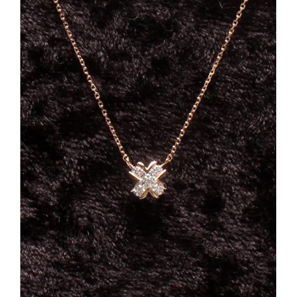 美品 ヴァンドームアオヤマ ネックレス K18 ダイヤ 0.16ct レディース VENDOME A...