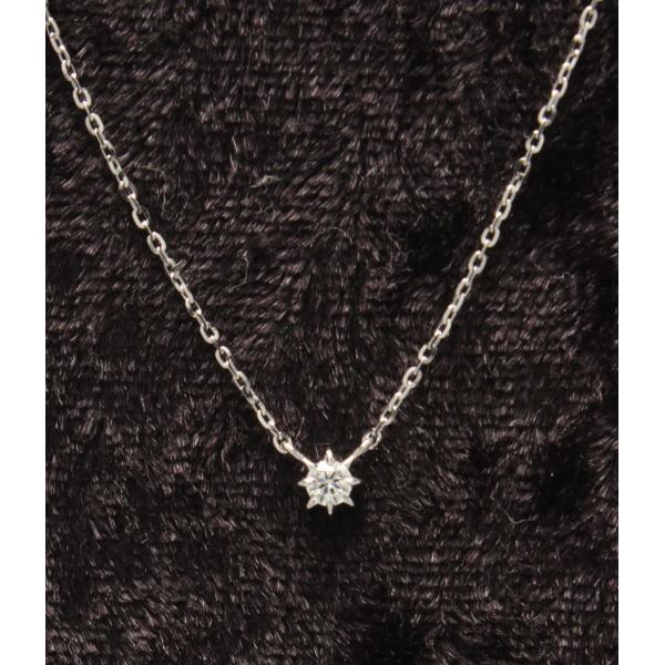 美品 スタージュエリー ネックレス K10 ダイヤ0.04ct レディース STAR JEWELRY...