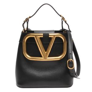 2wayレザーショルダーバッグ Vロゴ ゴールド金具 レディース  VALENTINO GARAVANI 中古｜hugall