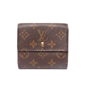 ルイ・ヴィトン Wホック三つ折り財布 ポルトフォイユ エリーズ モノグラム M61654 レディース LOUIS VUITTON 中古