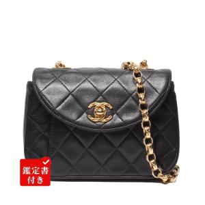 シャネル チェーンショルダーバッグ ミニマトラッセ ゴールド金具 ラムスキン 2番台 レディース CHANEL 中古