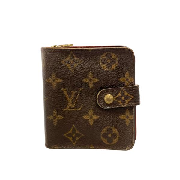ルイ・ヴィトン 二つ折り財布 コンパクトジップ モノグラム M61667 レディース LOUIS V...