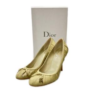 クリスチャンディオール ロゴチャーム ギャザーハイヒール レディース SIZE 39 (L) Christian Dior 中古