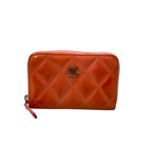 シャネル カードケース エナメル マトラッセ レディース CHANEL 中古
