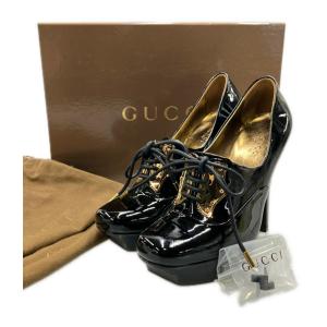 グッチ オックスフォード プラットフォーム パンプス 186073 レディース SIZE 35 (22.5cm) GUCCI 中古