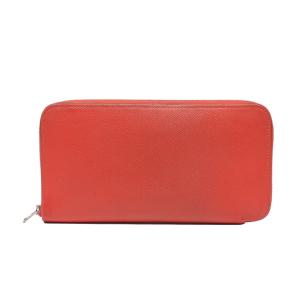 エルメス ラウンドファスナー長財布 T刻印 シルバー金具 アザップロング シルクイン レディース HERMES 中古