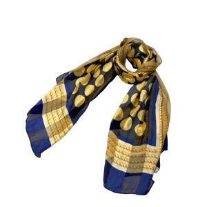 イヴ・サンローラン スカーフ シルク 100% レディース YVES SAINT LAURENT 中古