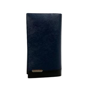 美品 ブルガリ 二つ折り長財布 レザー メンズ BVLGARI 中古