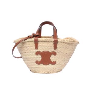 美品 セリーヌ 2WAY かごバッグ ショルダーバッグ 肩掛け クラシック パニエ ティーン レディース CELINE 中古