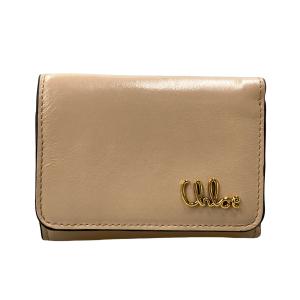 クロエ ダブルホック 三つ折り財布 レディース Chloe 中古
