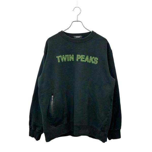 アンダーカバー ツインピークス スウェット ×TWINPEAKS  長袖 コットン ブラック  24...