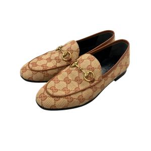 グッチ ホースビットローファー GG キャンバス ヨルダーン レディース SIZE 34 (22cm) GUCCI 中古