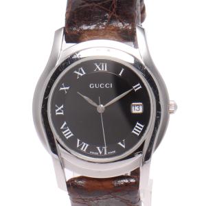 グッチ 腕時計 クオーツ ブラック 5500M メンズ GUCCI 中古