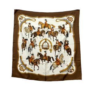 エルメス スカーフ カレ90 シルク100% REPRISE レディース HERMES 中古