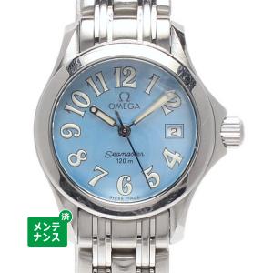 オメガ 腕時計 シーマスター120 クオーツ ブルー 2581.88 レディース OMEGA 中古