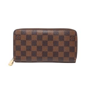 ルイ・ヴィトン ラウンドファスナー長財布 ジッピーウォレット ダミエ N60015 レディース メンズ LOUIS VUITTON 中古