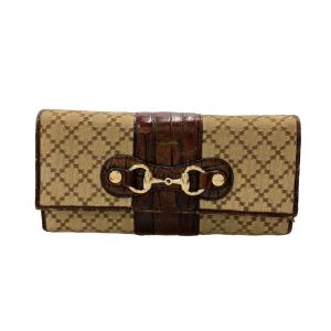 グッチ 長財布 ディアマンテ柄 ホースビット 245756 3661 レディース GUCCI 中古