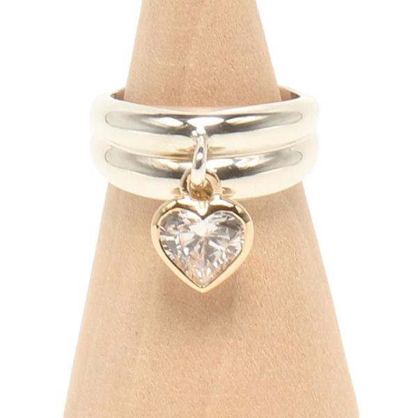 美品 スタージュエリー リング 指輪 K14 SV925 レディース SIZE 7号 STAR JE...