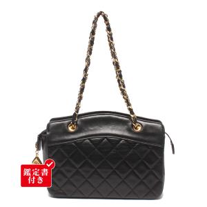 シャネル チェーンハンドバッグ ゴールド金具 マトラッセ ラムスキン レディース CHANEL 中古