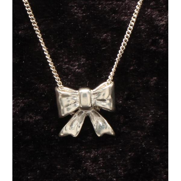スタージュエリー ネックレス SV リボンモチーフ レディース STAR JEWELRY 中古