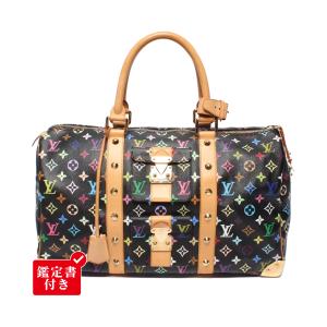 ルイ・ヴィトン ボストンバッグ ノワール スタッズ キーポル45 モノグラムマルチカラー M92640 レディース メンズ LOUIS VUITTON 中古