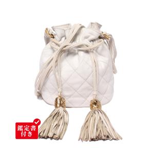 シャネル ショルダーバッグ 肩掛け 斜め掛け ゴールド金具 1番台 巾着 マトラッセ レディース CHANEL 中古