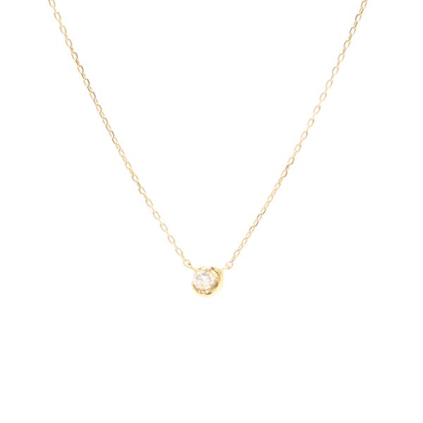 美品 スタージュエリー ネックレス K18 ダイヤ 0.04ct レディース STAR JEWELR...