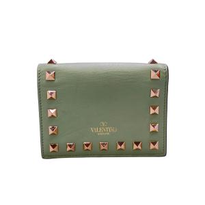 ヴァレンティノ 二つ折財布 スタッズ レディース VALENTINO 中古