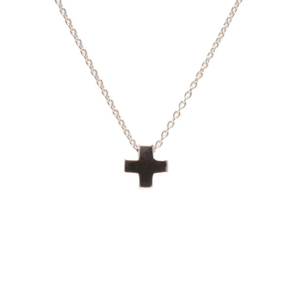 美品 スタージュエリー ネックレス K18 クロス レディース STAR JEWELRY 中古
