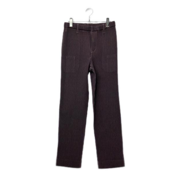 美品 イッセイ ミヤケ オム プリッセ ストレートパンツ メンズ SIZE 2 ISSEY MIYA...
