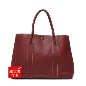 エルメス トートバッグ ハンドバッグ □P刻印 シルバー金具 ガーデンパーティPM レディース メンズ HERMES 中古