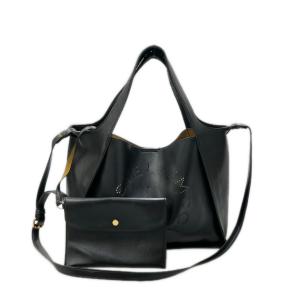 ステラマッカートニー トートバッグ ショルダーバッグ 2WAY 斜め掛け レザー パンチングロゴ レディース Stella McCartney 中古