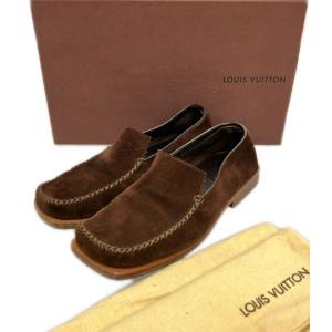 ルイ・ヴィトン ローファー スリッポン スエード メンズ SIZE 6 LOUIS VUITTON 中古