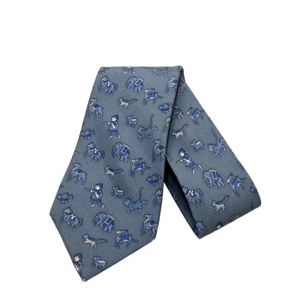 エルメス ネクタイ シルク100% 963 IA メンズ HERMES 中古