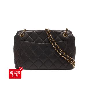 シャネル チェーンショルダーバッグ 肩掛け ラムスキン ゴールド金具 マトラッセ レディース CHANEL 中古