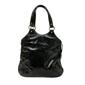 イヴ・サンローラン トートバッグ パテントレザー レディース YVES SAINT LAURENT 中古
