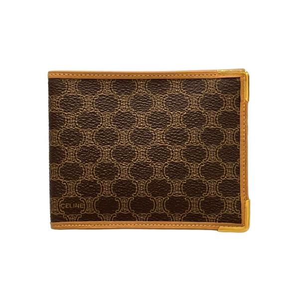 セリーヌ 二つ折り財布 マカダム メンズ CELINE 中古