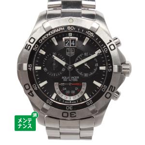 タグホイヤー 腕時計 アクアレーサー クロノグラフ グランドデイト クオーツ ブラック CAF101A.BA0821 メンズ TAG HEUER 中古