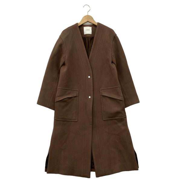 ステュディオス ノーカラータックコート Vネック 208451007 レディース SIZE 0 (S...