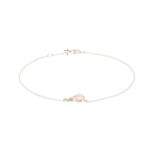 美品 スタージュエリー ブレスレット K10 ローズクォーツ ダイヤ0.008ct レディース ST...
