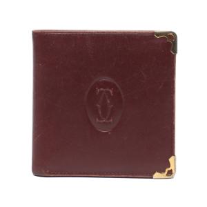 カルティエ 二つ折り財布 マストライン メンズ Cartier 中古