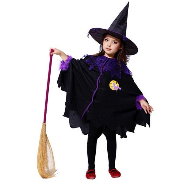 ハロウィン 衣装 子供 巫女服 仮装 魔法使い 魔女 コスチューム  女の子魔法マント