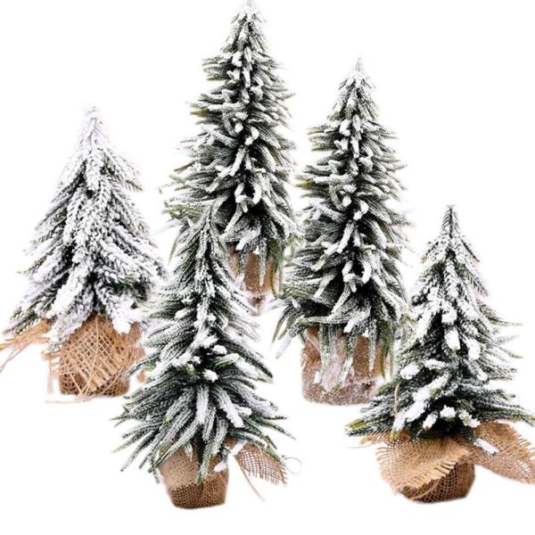 卓上ミニクリスマスツリー 雪にまみれて クリスマスパーティー クリスマス用品 クリスマスツリー飾り ...