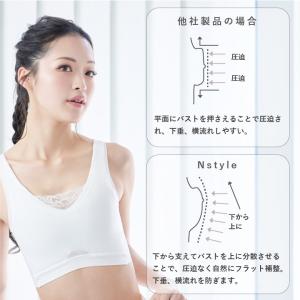 和装ブラ レース付き 胸を小さく見せるブラ ハ...の詳細画像3