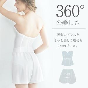 ブライダルインナー 2点セット ビスチェ フレ...の詳細画像4