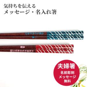 染分ライン 結婚祝い 夫婦箸 ペア セット 名入れ お箸 箸 名前入りのプレゼント ウェディング 夫婦 結婚祝い 家族 食洗機 同棲 お祝い 妻 夫 彼氏 彼女 誕生日